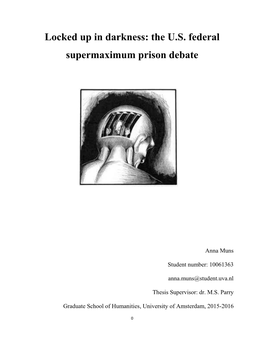 The US Federal Supermaximum Prison Debate