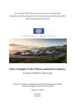 A General Motors Case Study