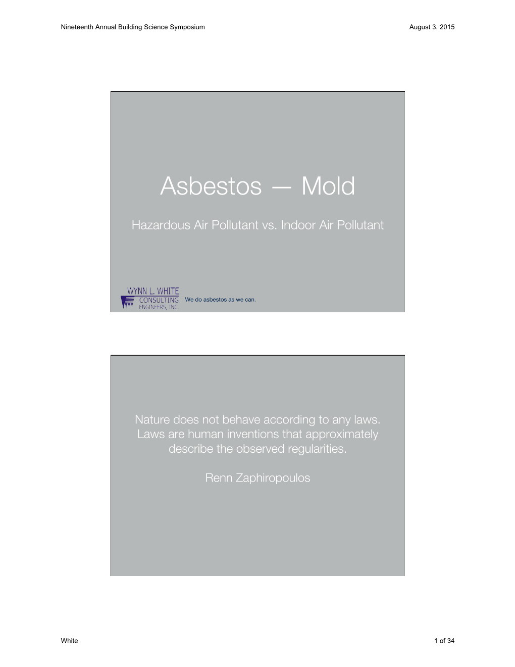 Asbestos Mold BSC 2015.Pptx