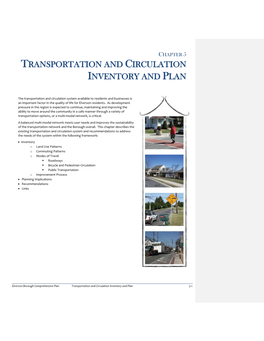 Chapter 5 Transportation Inv&Plan – Publication