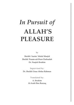In Pursuit of Allahs Pleasure