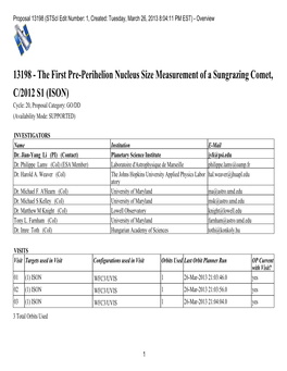 13198 (Stsci Edit Number: 1, Created: Tuesday, March 26, 2013 8:04:11 PM EST) - Overview