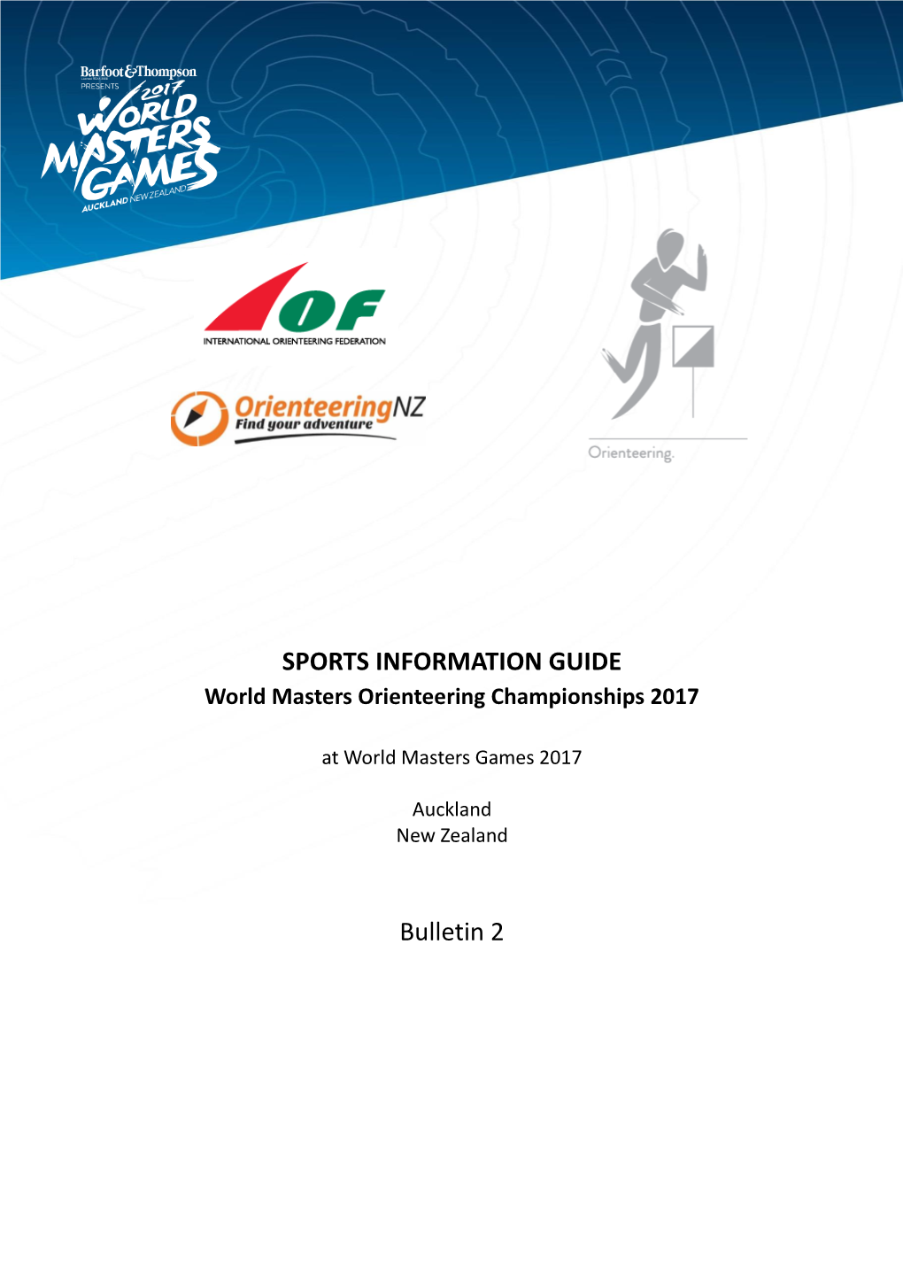 Orienteering Sports Information Guide/Bulletin 2 2 1