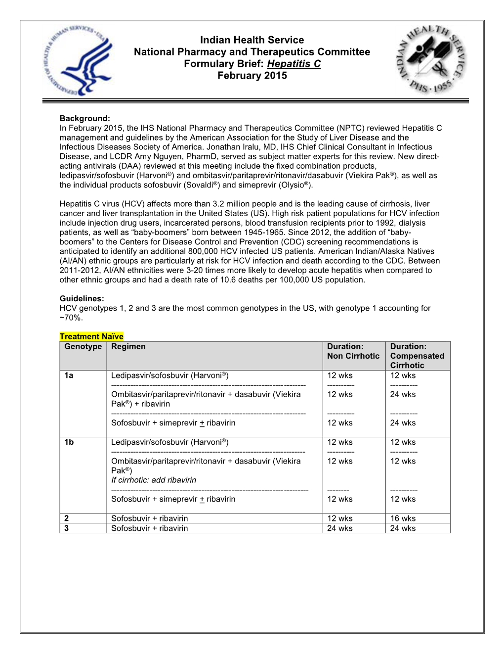 Hepatitis C February 2015