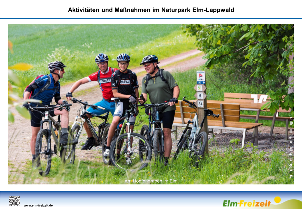 Aktivitäten Und Maßnahmen Im Naturpark Elm-Lappwald