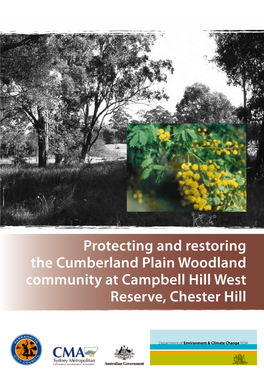 Protecting and Restoring the Cumberland Plain Woodland