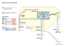 Buses from Canons Park