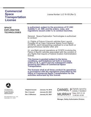 LLO 18-105 (Rev 3) Transportation License