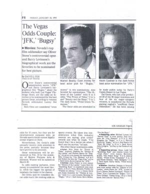 The Vegas ;Odds Couple: `Bugsy'
