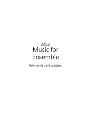 Music for Ensemble