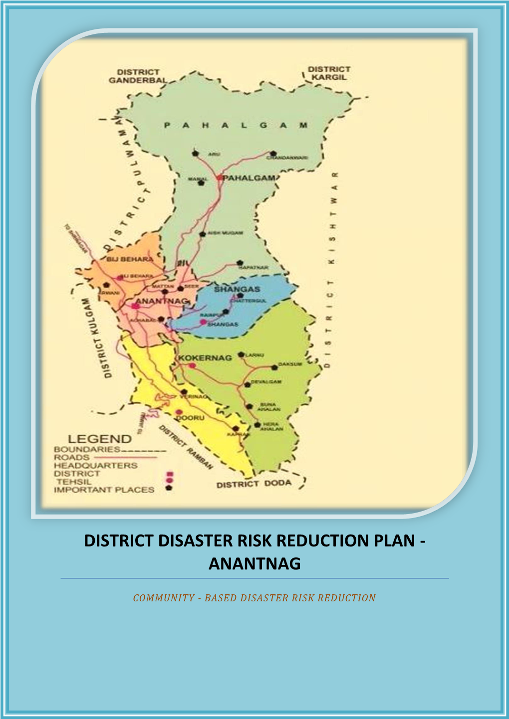 District Disaster Risk Reduction Plan - Anantnag