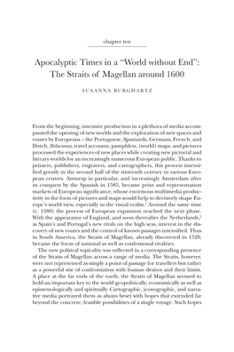 “World Without End”: the Straits of Magellan Around 1600