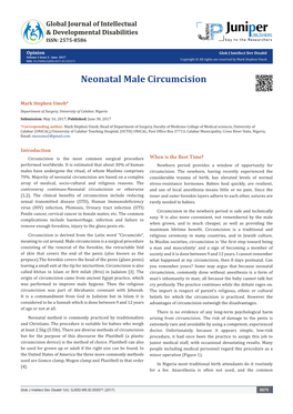Neonatal Male Circumcision