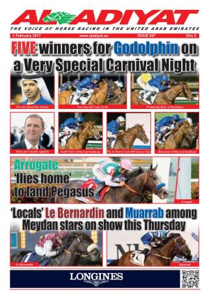 Fivewinners for Godolphinon a Very Special Carnival Night