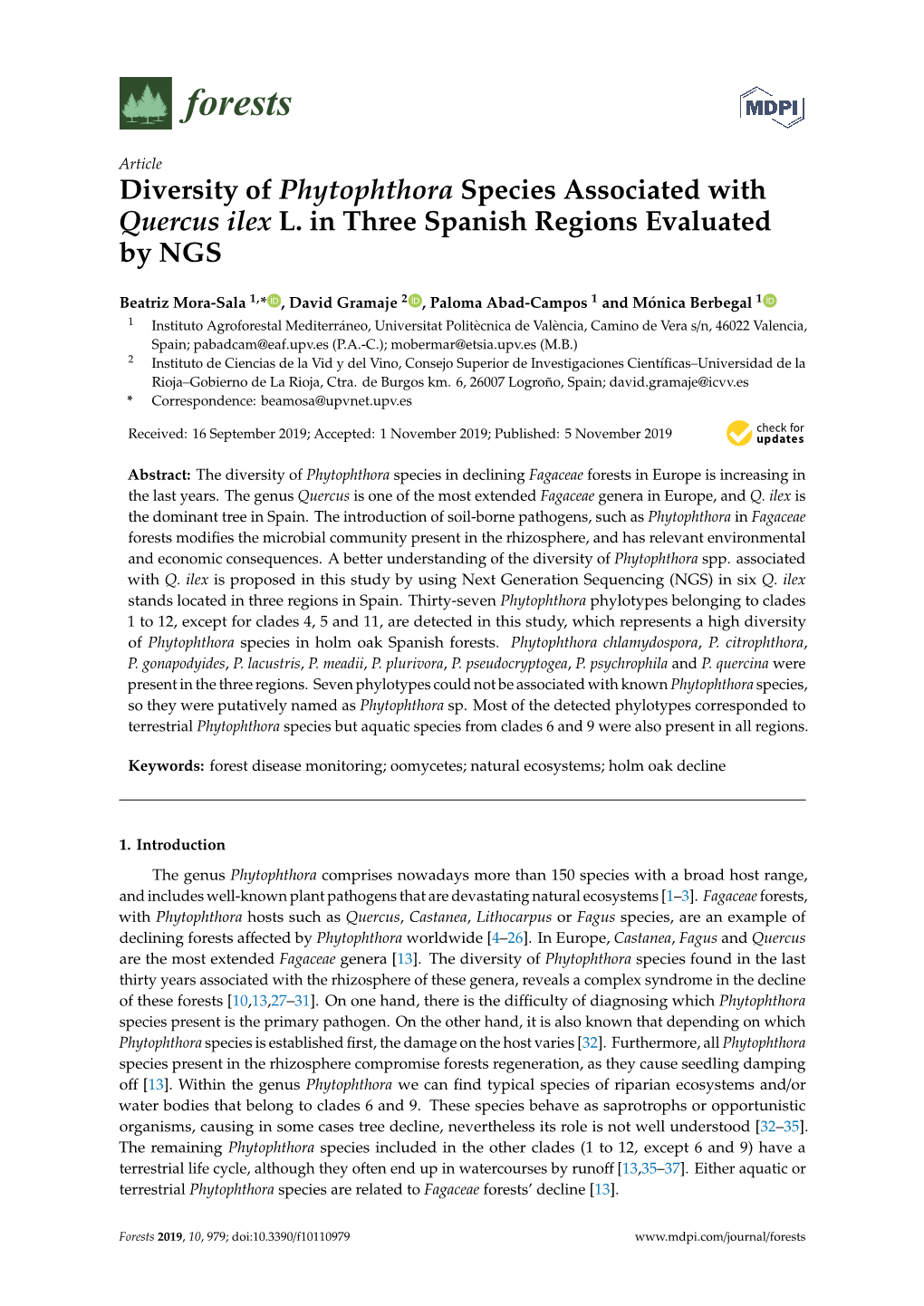 diversity-of-phytophthora-species-associated-with-quercus-ilex-l-in