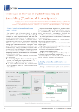 6): Scrambling (Conditional Access System