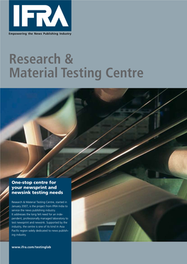 Research & Material Testing Centre