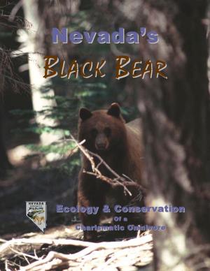 BLACK BEAR BIOLOGICAL BULLETIN No.15 State of Nevada Kenny C