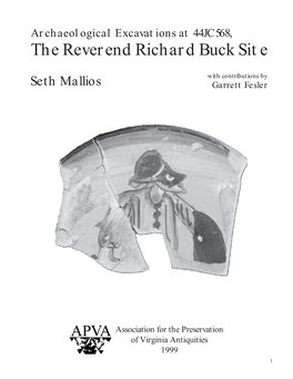 The Reverend Richard Buck Site