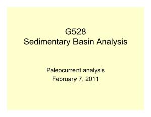 Paleocurrent Analysis February 7, 2011 Paleocurrent Analysis (Paleocurrent Indicator Analysis)