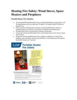 Heating Fire Safety: Wood Stoves, Space Heaters and Fireplaces