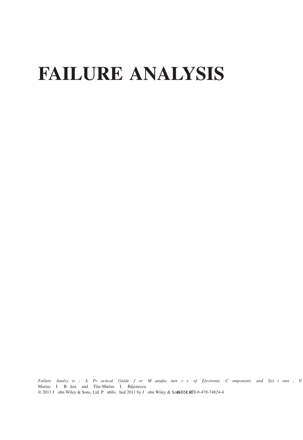 Failure Analysis