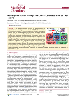 How Beyond Rule of 5 Drugs and Clinical Candidates Bind to Their Targets Bradley C