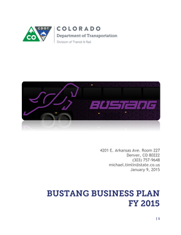 4201 E. Arkansas Ave. Room 227 Denver, CO 80222 (303) 757-9648 Michael.Timlin@State.Co.Us January 9, 2015