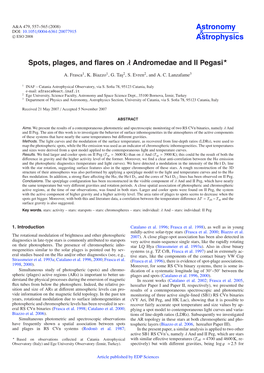 Spots, Plages, and Flares on Λ Andromedae and II Pegasi