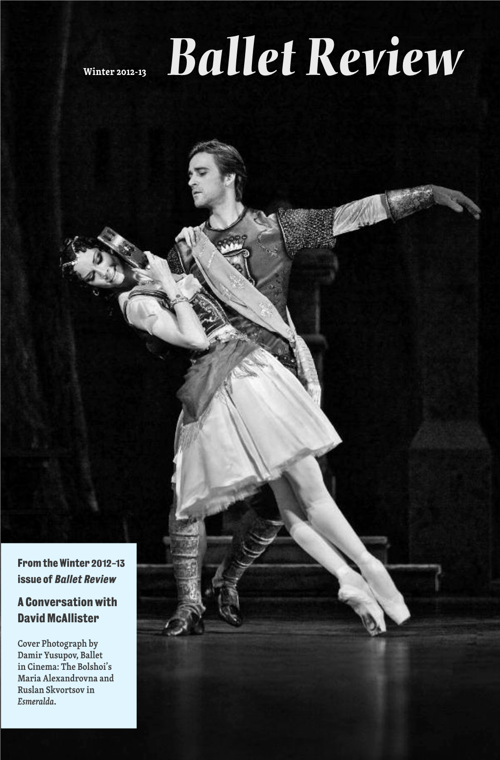 Reprint from Ballet Review 40-4 Winter 2012-2013