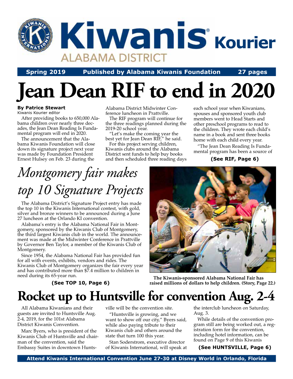 Jean Dean RIF to End in 2020