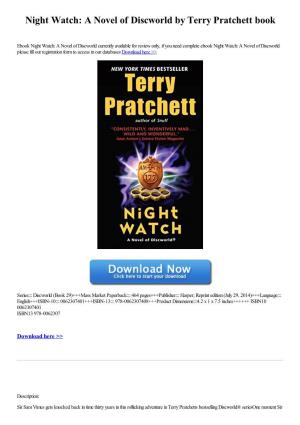 Night Watch: a Novel of Discworld by Terry Pratchett Book