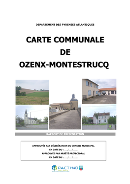 Carte Communale De Ozenx-Montestrucq