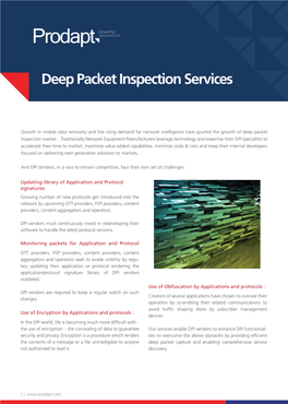 Deep Packet Inspection Services