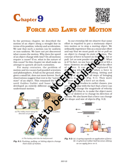 Force and Laws of Motion 115