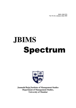 JBIMS Spectrum 2018