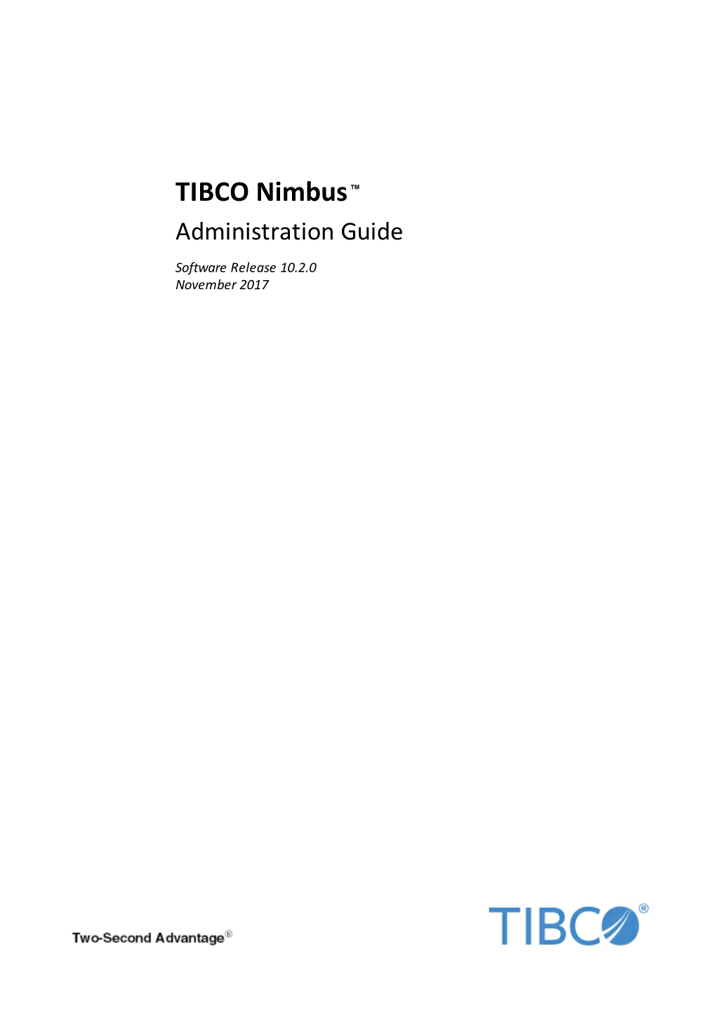 TIBCO Nimbus ™ Administration Guide