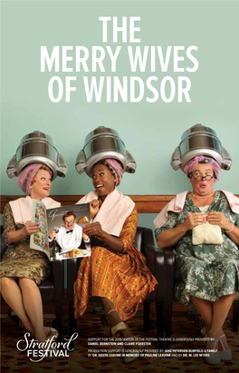 The Merry Wives of Windsor 2019 House Program.Pdf
