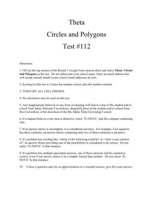 Theta Circles and Polygons Test #112