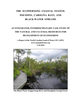 The Scuppernong Coastal System: Pocosins, Carolina Bays, and Black-Water Streams