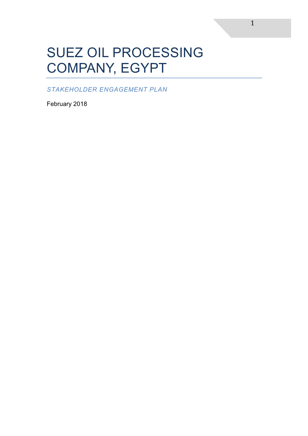 Suez Oil Processing Company, Egypt