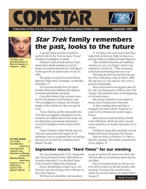 Star Trek Family Remembers the Past, Looks to the Future