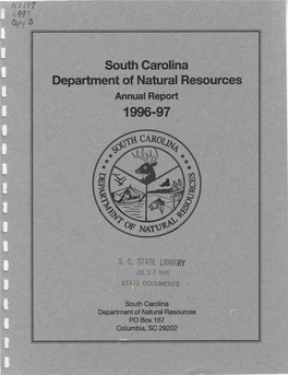 South Carolina Department of Natural Resources Annual Report 1996-97