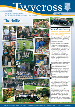 Twycross Times Summer 2014 the Hollies – Outstanding Ofsted Report