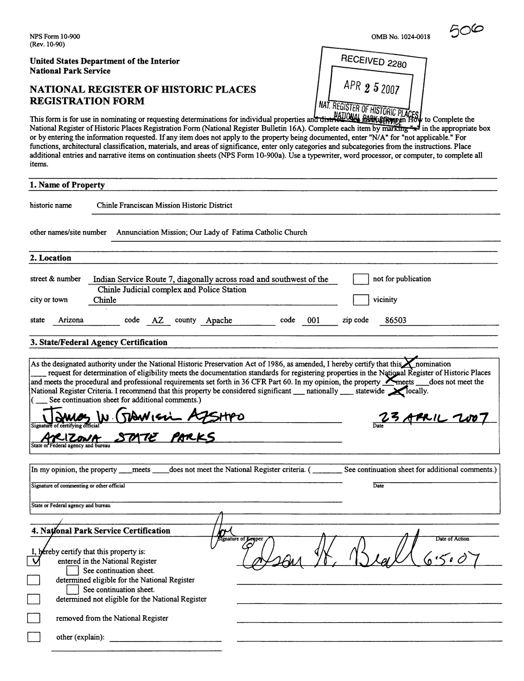 National Register of Historic Places Registration Form