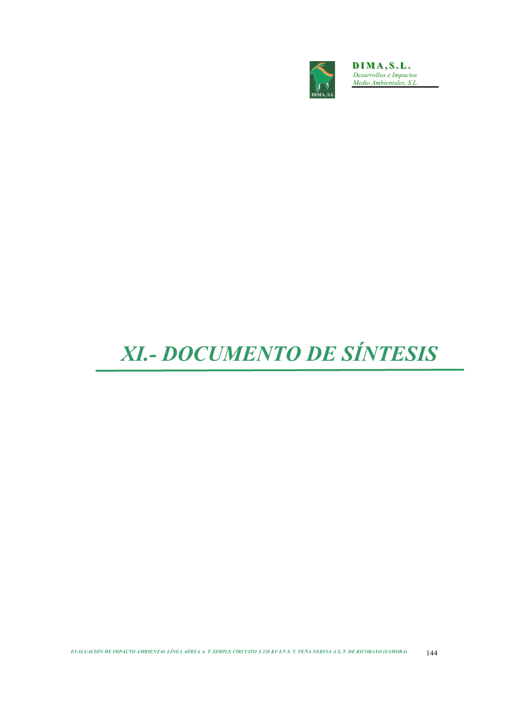 Xi.- Documento De Síntesis