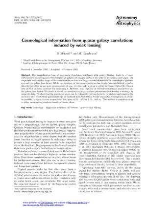 Cosmological Information from Quasar-Galaxy Correlations Induced by Weak Lensing