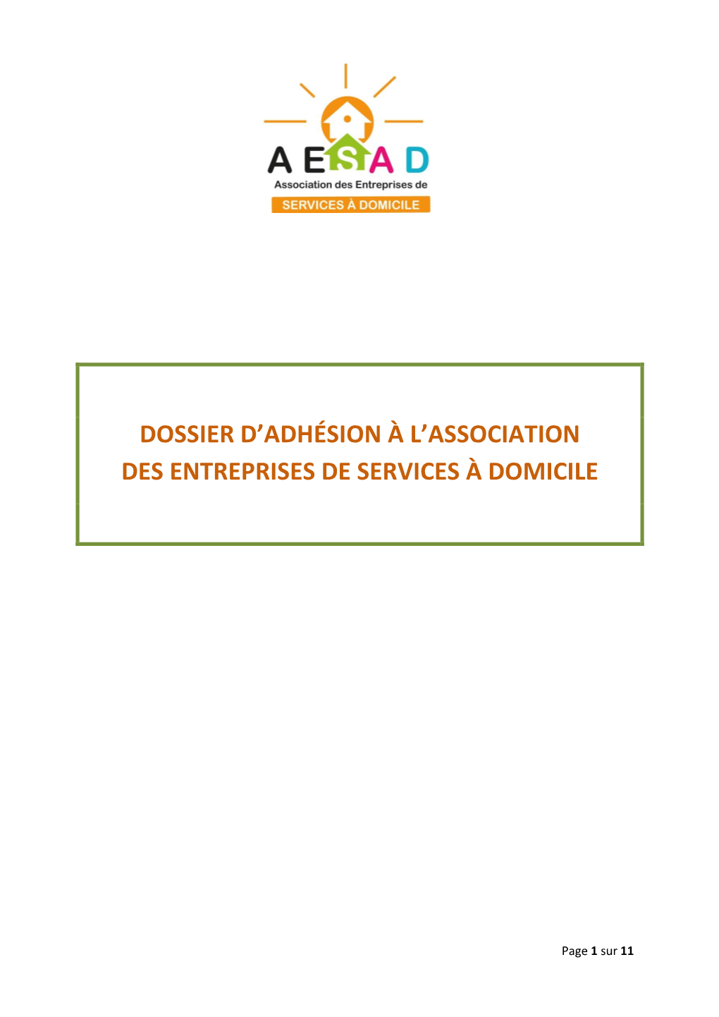 Dossier D'adhésion À L'association Des