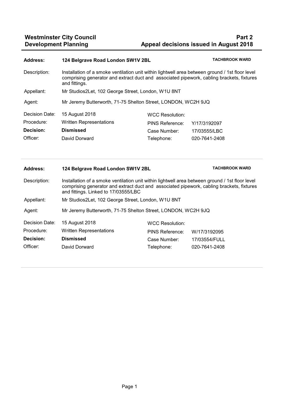 Westminster City Council Development Planning Part 2