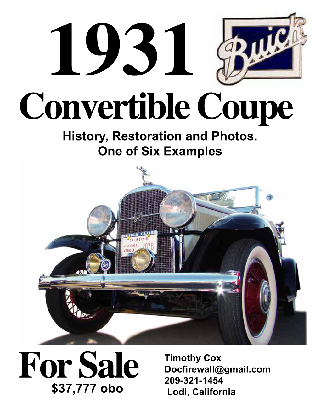 Buick 1931 for Sale